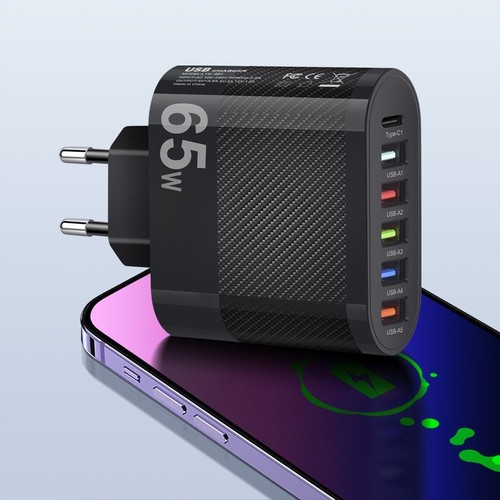 3.1A Fast Charging Mobile Phone Adapter 65W 65W GaN Charger Mobile Phone - Zdjęcie 5 z 14