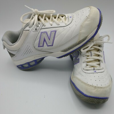 New Balance 806 Women's Tennis Shoes.. White/ Purple..Size 9.5 D