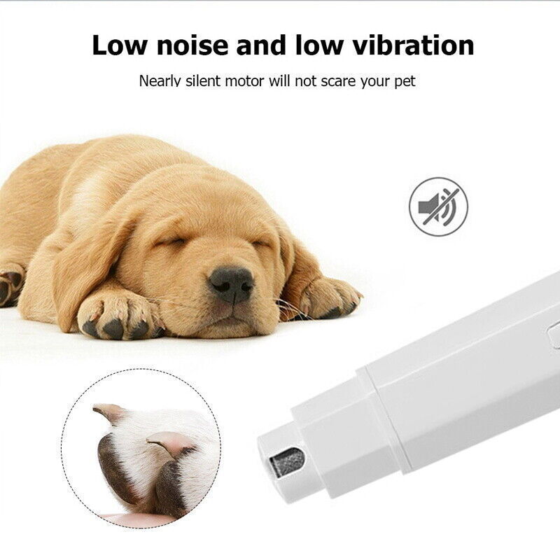 Electric Dog Toe Nail File Grinder Clippers Cat Pet Claw Grooming