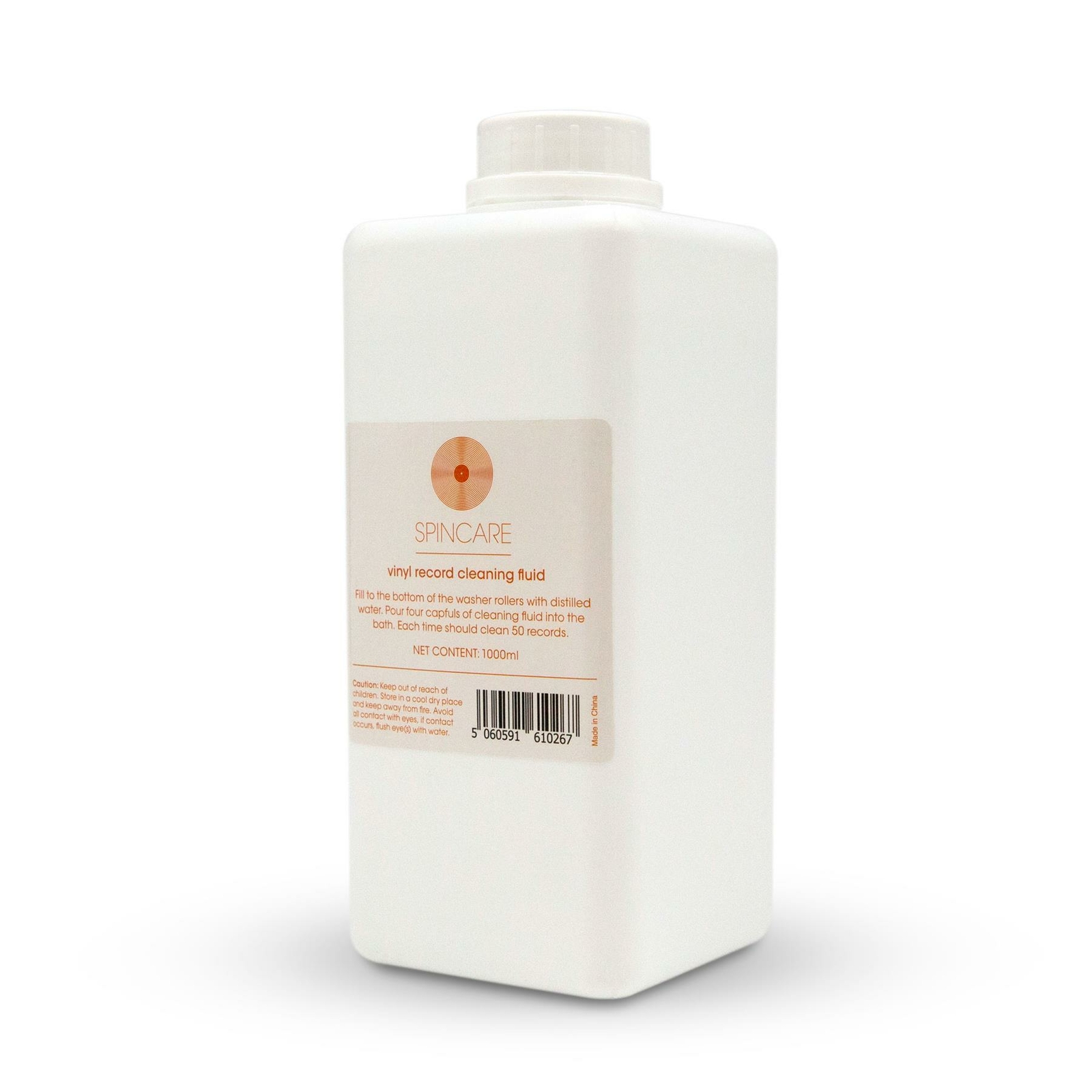 1000ml SPINCARE Record Cleaning Machine Solution Fluid - Cleans 1500 Vinyl LPs