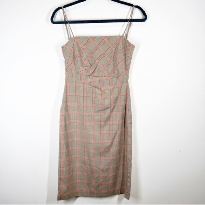 tight fitted plaid dress The Twila Modest Plaid Dress Indigo / L main image 1