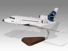 Dassault Falcon 900EX EASy II Desk Wood Airplane New Model Large Scale 1/48