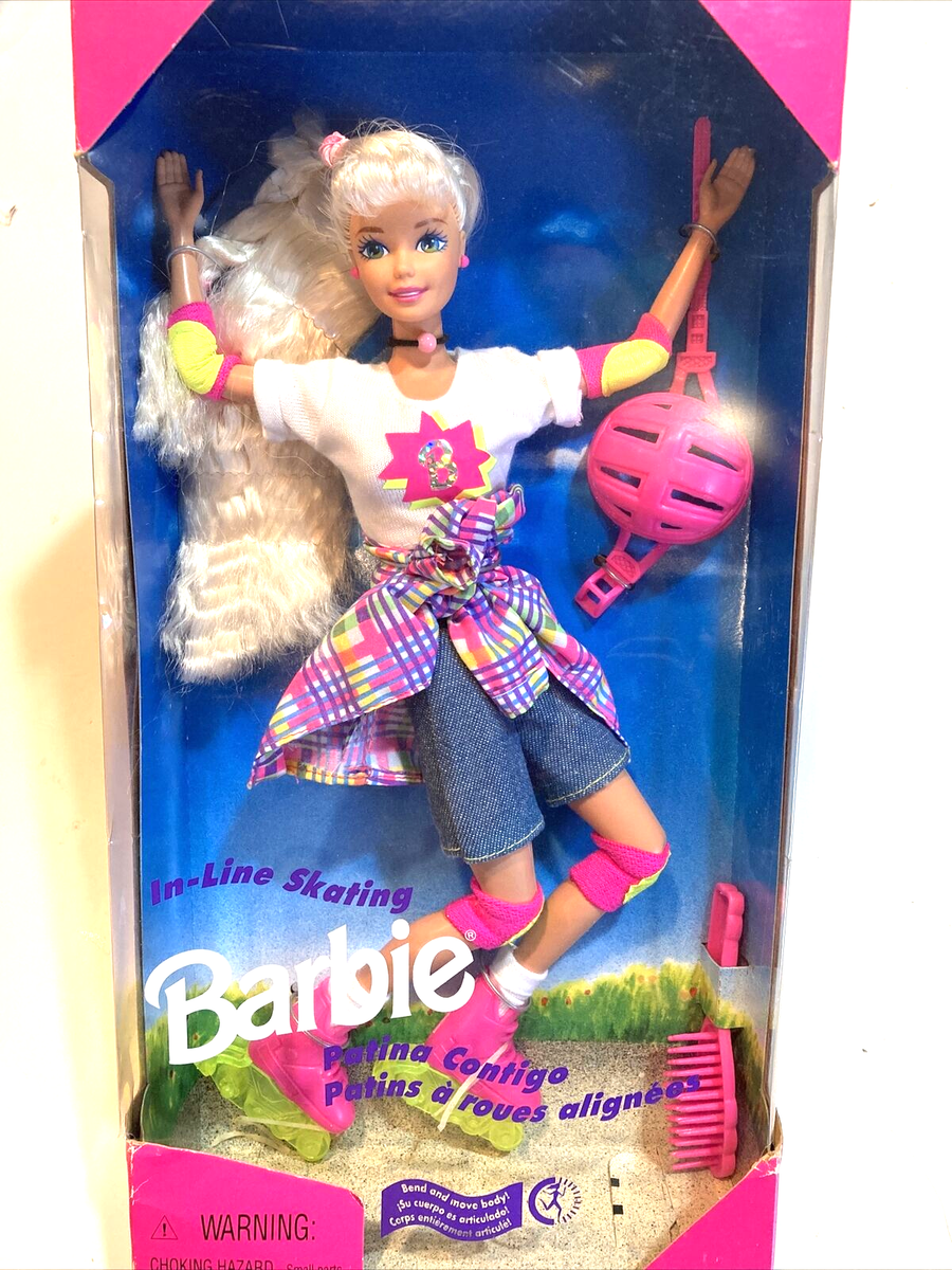 Rollerblade Barbie In Line Skating Foreign Market Doll Vintage
