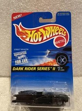 Hot Wheels Dark Rider Series 2 Street Beast Black 7 Spoke BLISTERPACK CARDED