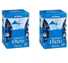 2 Krinos Ouzo Hard Greek Candies Candy 10 oz Gift box FREE SHIP 48 STATES