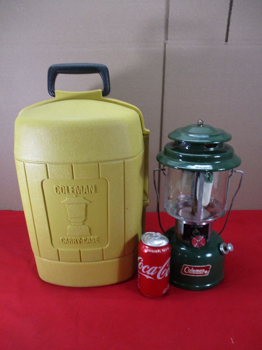 最高 Vintage Clam w/ Mantle Double 220K Model Lantern Coleman ホワイトガソリンランタン