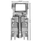 1965 68 Mustang Complete Floor Trunk Pan w/Rocker Panels Frame Rails Convertible