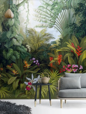 3D Tropical Rainforest Self-adhesive Removable Wallpaper Wall Mural Sticker 023