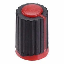 10 x Red Push Fit 6mm Pointer Control Knob