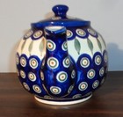 Boleslawiec Polish Pottery Tea Pot w/ Lid Hand Painted "Peacock" NEW Never Used — photo 2