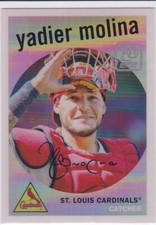 YADIER MOLINA 2021 Topps Chrome ST. LOUIS CARDINAL 70 Year of Baseball REFRACTOR
