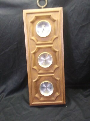 Vtg Weather Station 1950s 60s ? Springfield USA Barometer Humidity Thermometer