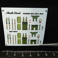 3D Decals Harrier GR.3, GR.7, GR.9 Seat Belts for Scale Model Kit 1:48 MDP48019