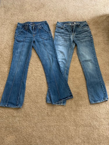 Apt 9 Bootcut Jeans lot of 2 Washed 