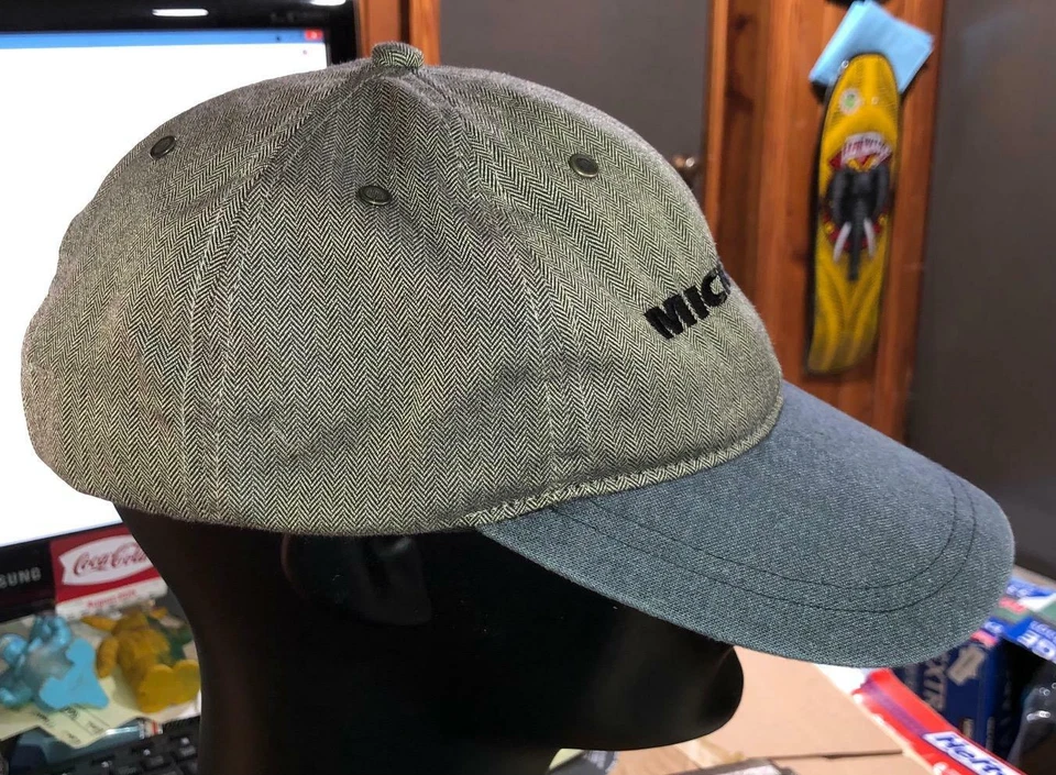 Винтажная бейсболка Michelin Employee Gear for Sports серая с синими нашивками кепка #I - Изображение 4 из 4