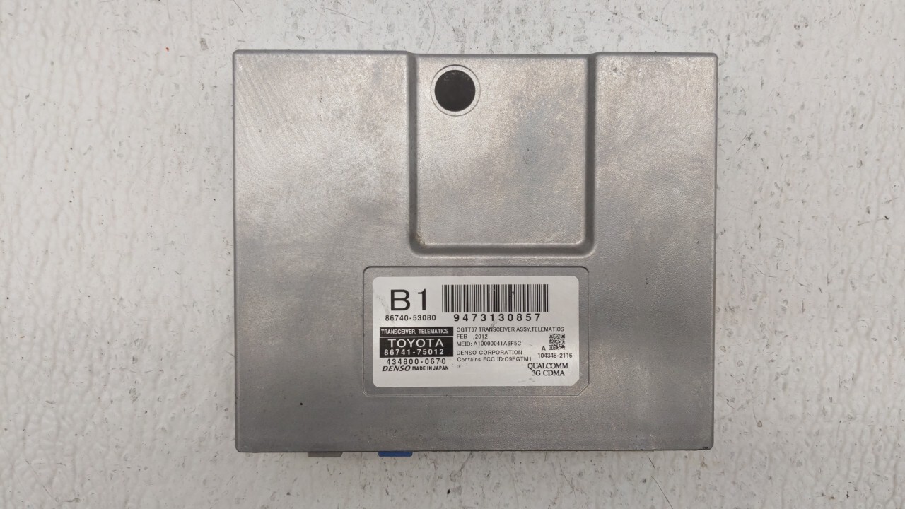 2012-2012 Lexus Is250 Chassis Control Module Ccm Bcm Body Control D2QOX ...