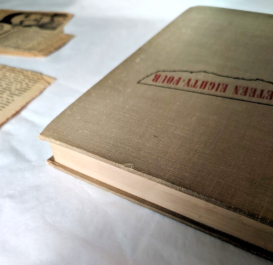 EightyFour Orwell First Edition 1949 w/ Newspaper