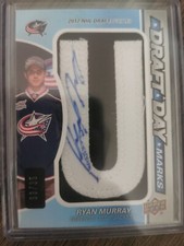 2012-13 UD SPGU Draft Day Marks DDM Ryan Murray Rookie Patch Auto RC /35