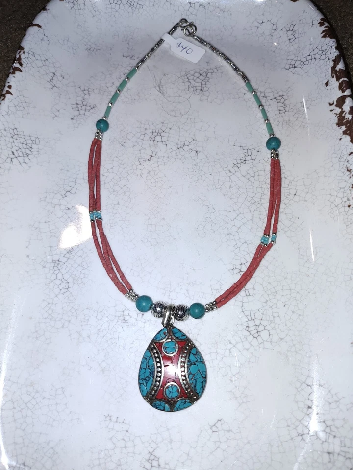 16英寸藏银吊坠项链 — 第 3/4 张图片