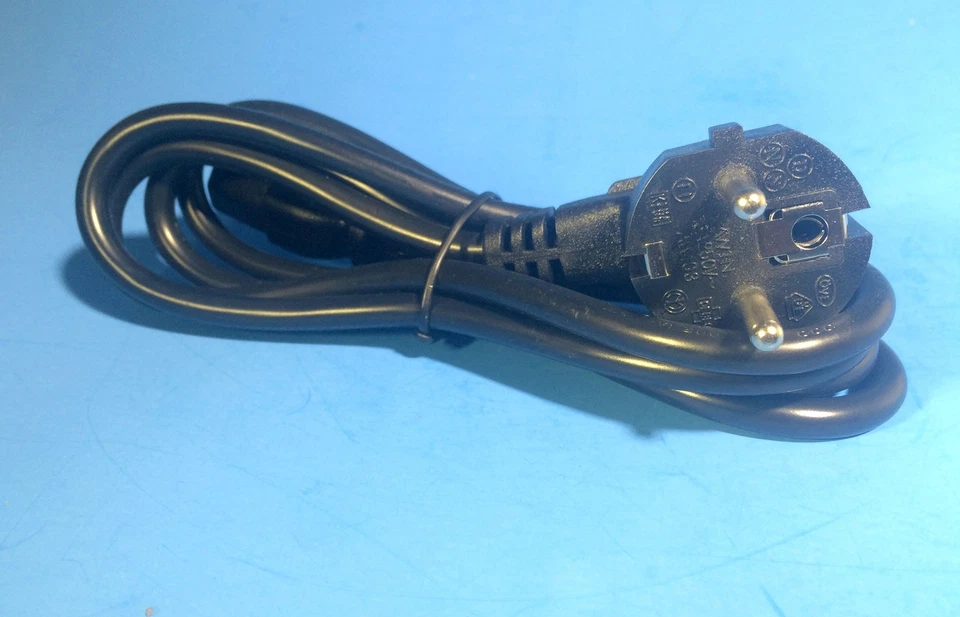 New European 3-Prong AC Power Cord for Computer/Monitor/EU PC ATX Power Supply - Image 2 of 3