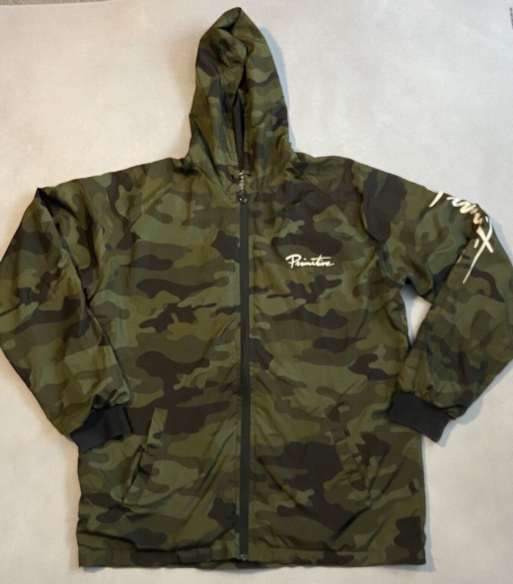 Primitive Camo Windbreaker New Primitive Apparel Streetwear Taped