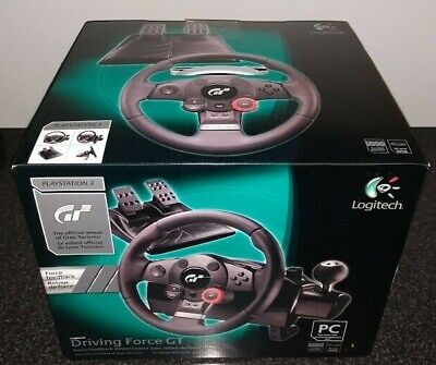 New Logitech GT Driving Force GT Racing Steering Wheel w/ shift & Pedals  PS3 PC 97855051851 