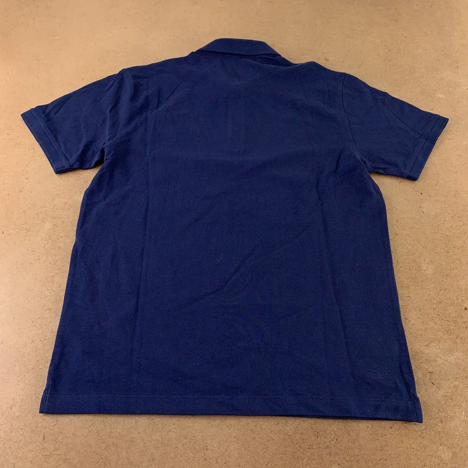 Nuevo Polo Port Authority Para Hombre Talla Mediana Azul Marino Algodón EZCotton Bordado Brillante Foto 4 de 4