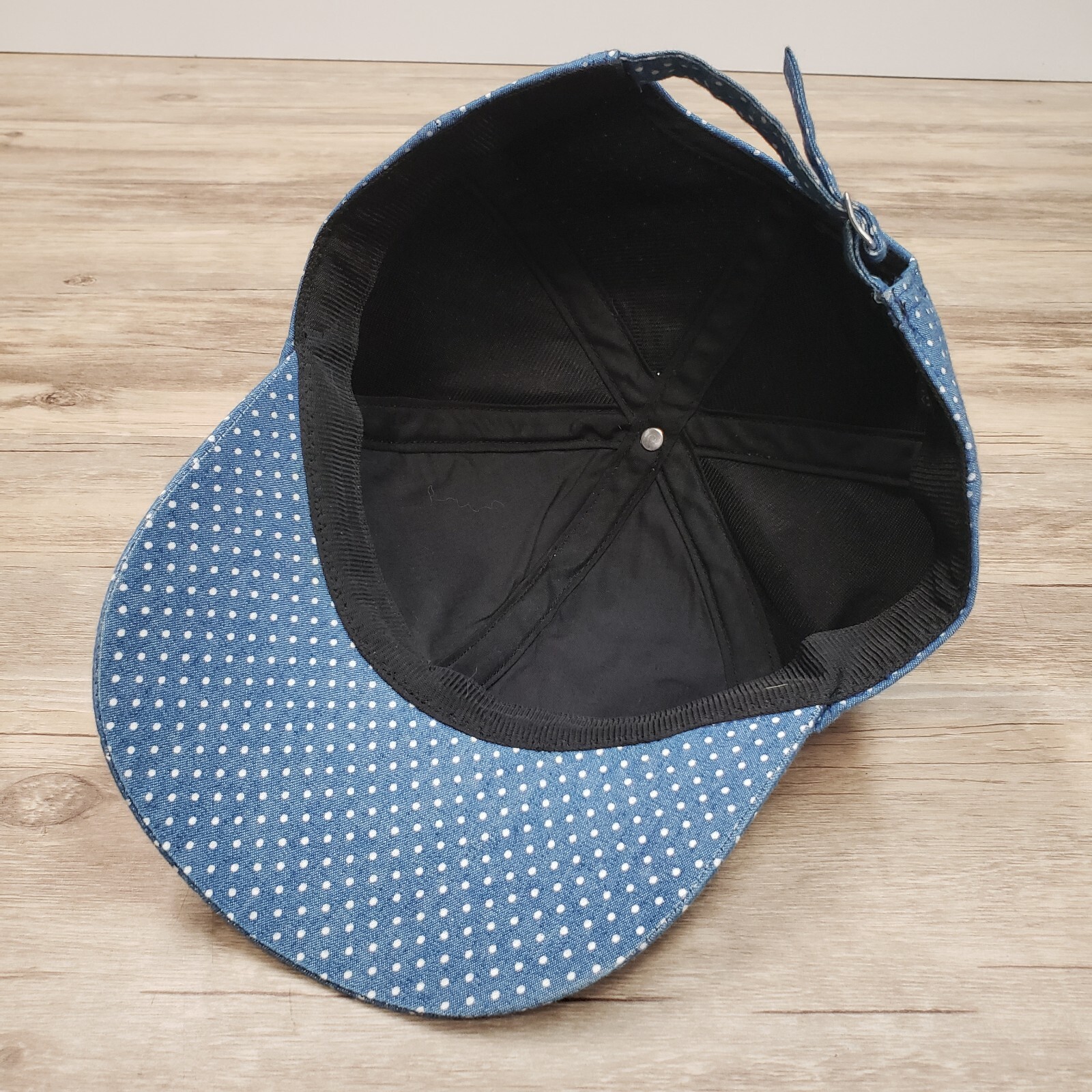 Polka Dot Baseball Hat Cap Strap Back August Hat … - image 5