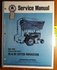 IH International Harvester 85 90 Cotton Harvester Service Manual GSS-1446 9/73