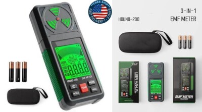 Medidor EMF, Detector EMF Hound-200: Radiación de campo electromagnético portáti