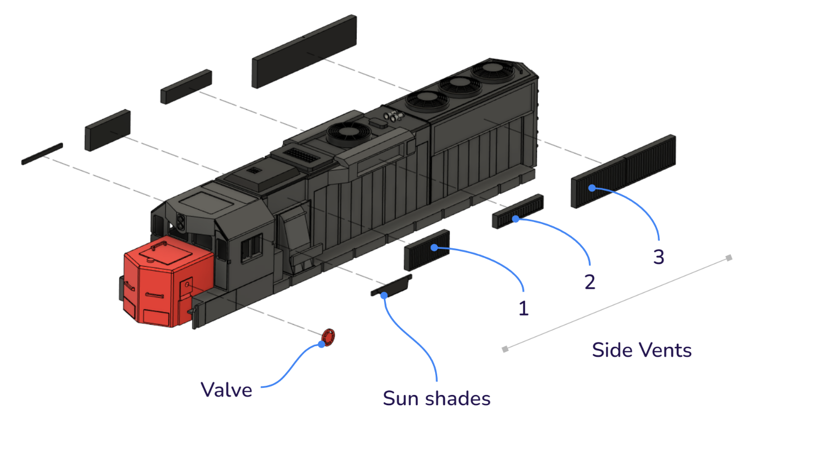 GP60 Electric Train Gauge S Unassembled Model Train kit eBay