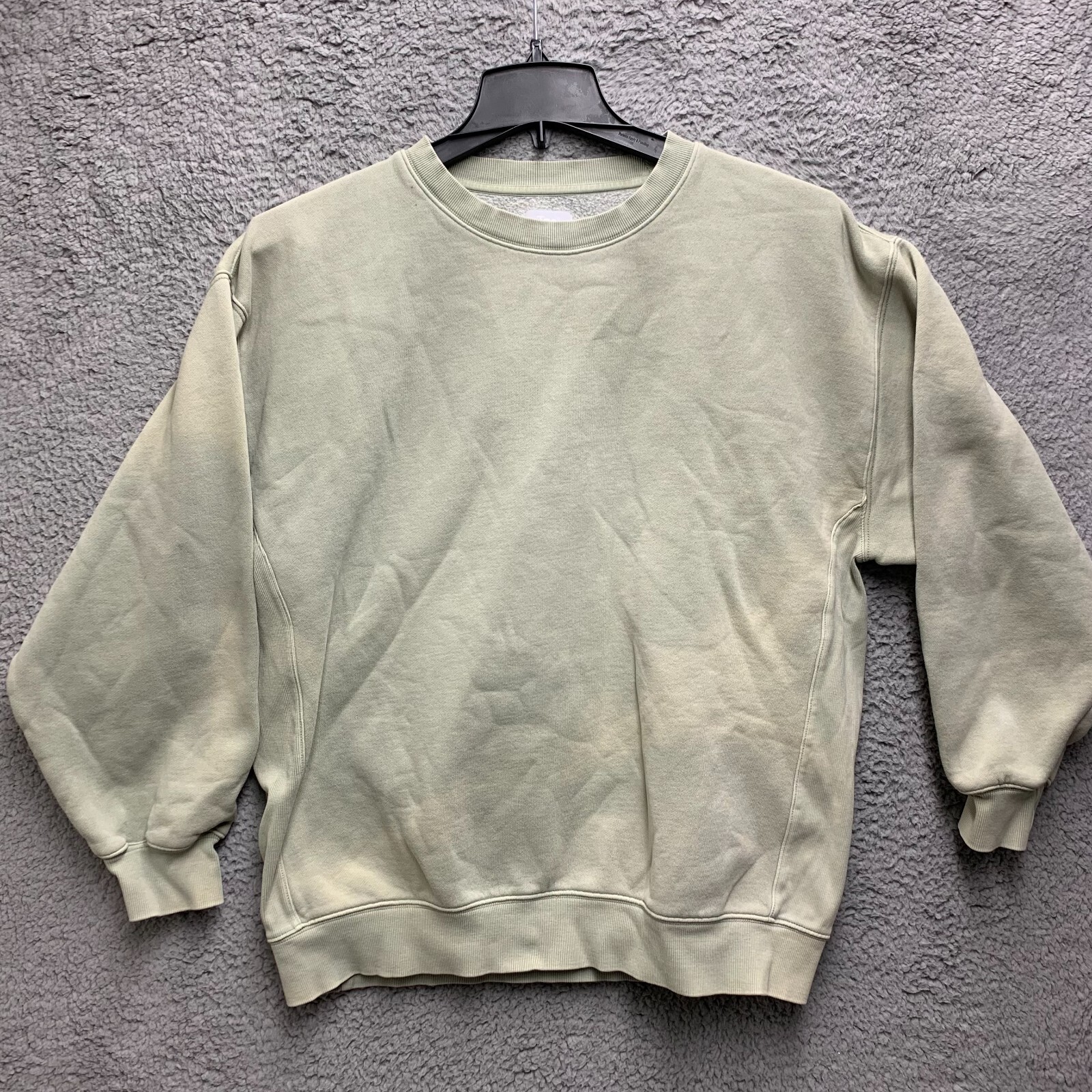 TNA Cozy AF Fleece Sweatshirt Womens Size 2 Green Crewneck | eBay