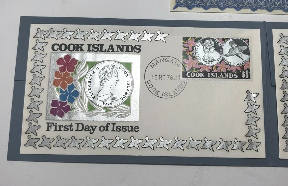Cook Islands November 15 1976 First Day Of Issue Stamps Certificate Authenticity - Image 3 of 4