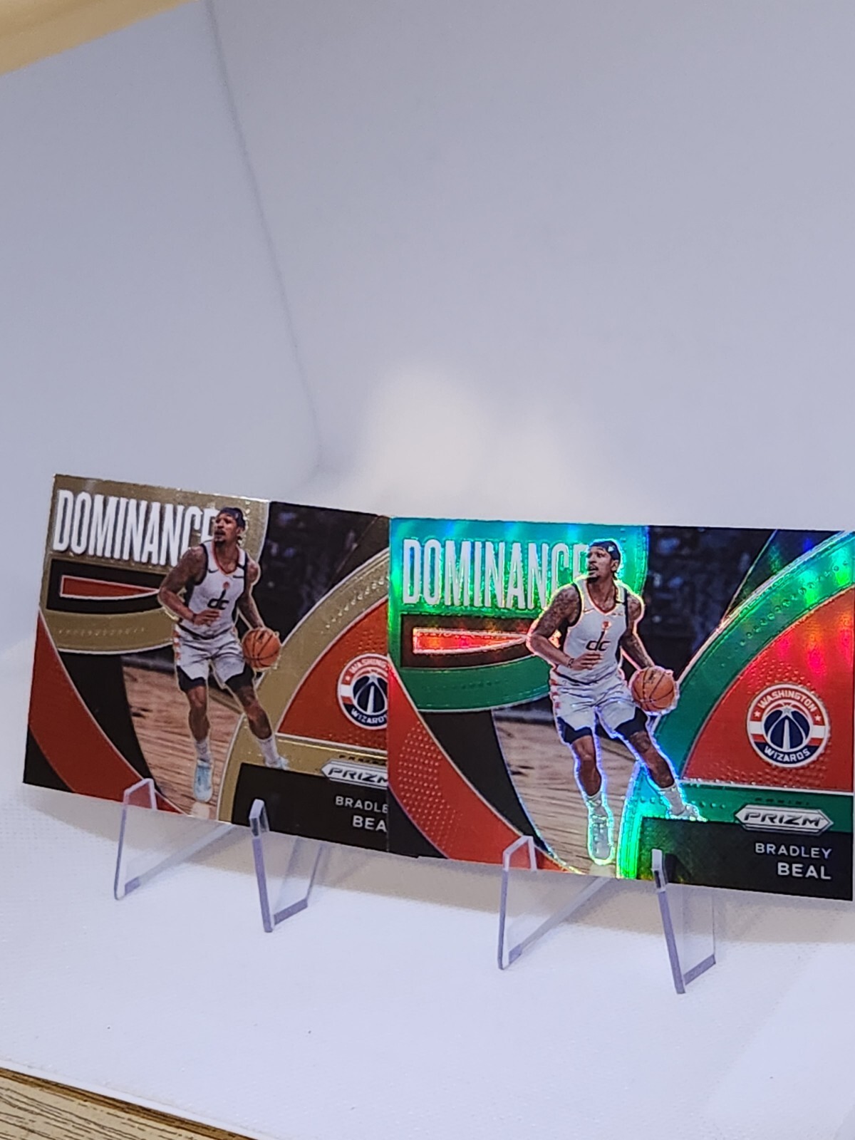 Bradley Beal DOMINANCE GREEN PRIZM INSERT - Panini NBA Prizm 2021-22 Free Base