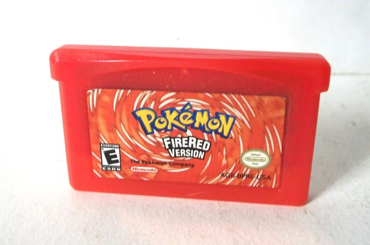 Pokemon Firered Fire Red Fogo Vermelho em Inglês Game Boy Advance Gba Nds  Lite Repro