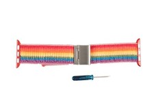 Watch Band Stretch Knit Rainbow 42mm Fits Apple Watch Adjustable New
