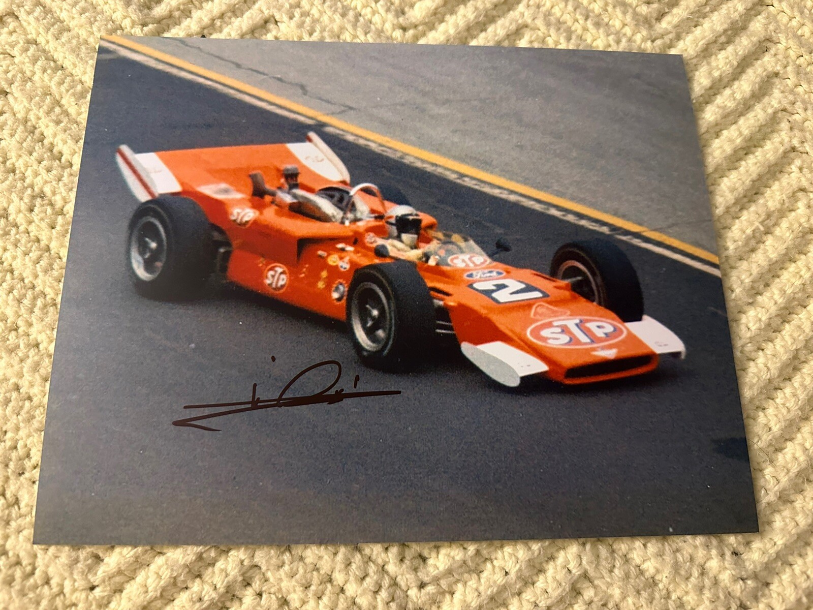 Mario Andretti Signed Indy 500 8 X 10 Car Photo Autographed ...