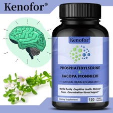 Brain Booster , Brain Health,Supports Cognitive,Focus And Memory Capsules