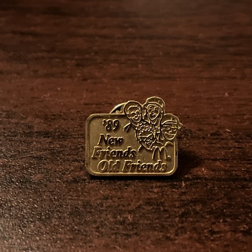 McDonald’s 1989 New Friends Old Friends Employee Lapel Hat Pin