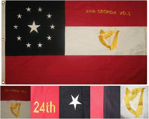 3x5 Foot Tennessee State Flag - 100% Cotton Embroidered & Sewn, With Brass Grommets - View #8
