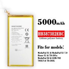 Battery 5000mAh HB3873E2EBC For Mediapad X1 X2 7.0 7D-503L GEM-702 703LT Tools