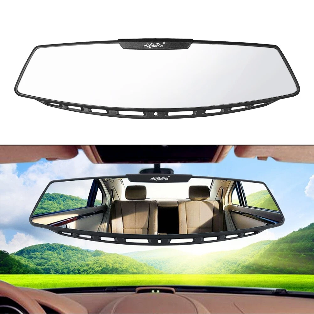 Car Wide View Rearview Mirror Anti-Glare Film Interior Rearview Wide Angle