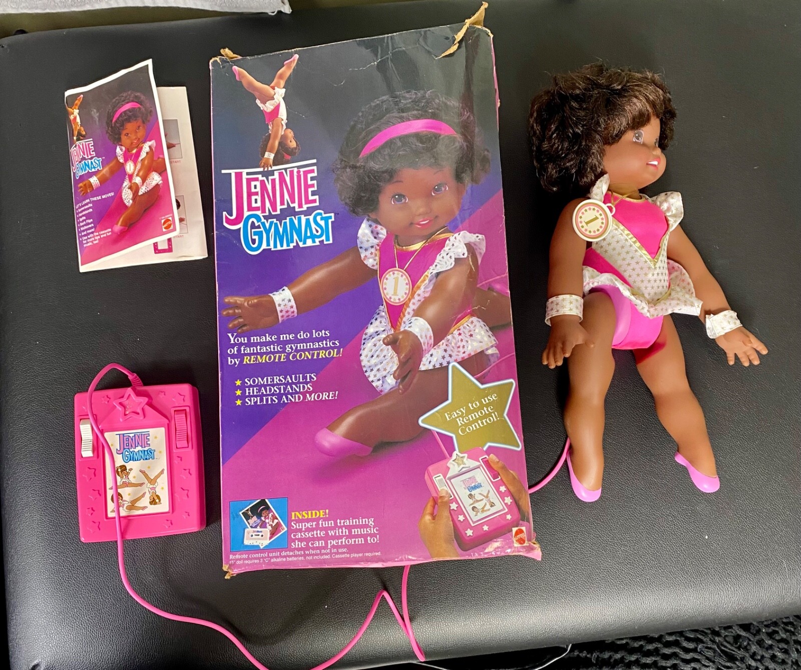 Vintage 1994 Rare Jennie Gymnast African American Mattel Remote Control