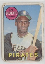 1969 Topps Roberto Clemente (Bob on Card) #50 HOF 0i7l