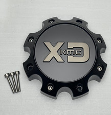 Kmc Xd Series Satin Blackdark Tint Logo Wheel Center Cap 1079l170sb1dc-h50