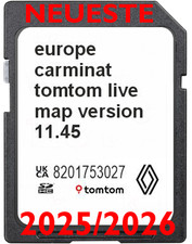 RENAULT TOMTOM CARMINAT LIVE 11.45 2025/2026 SD EUROPE UPDATE MAP SAT SPEEDCAM