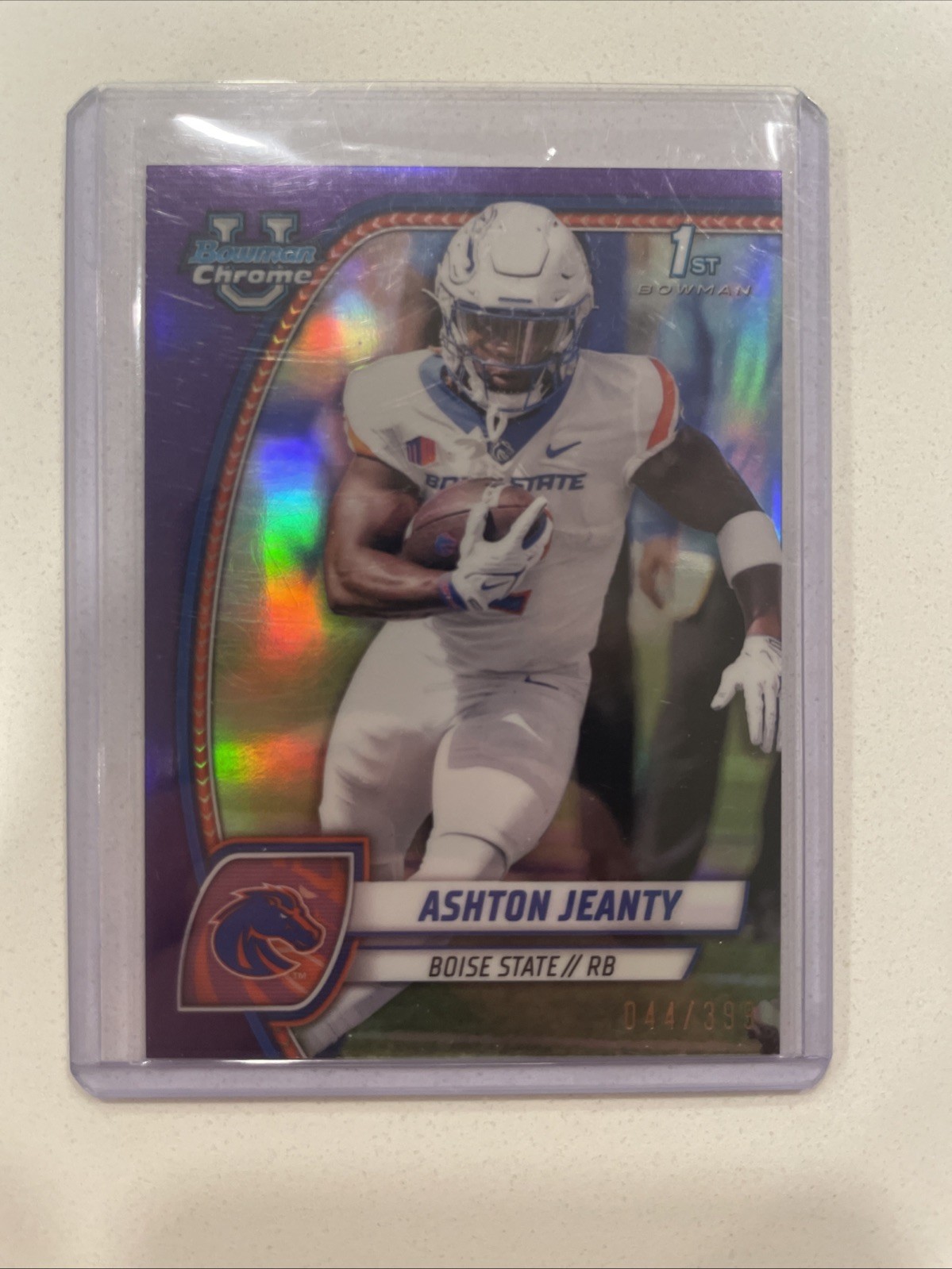 2024 Bowman University Chrome - Ashton Jeanty #17 Purple Refractor /399 (RC)