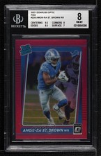 2021 Panini Donruss Optic Rated Rookie Pink Prizm Amon-Ra St Brown BGS 8 17tx