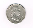 1949 P Franklin Half Dollar. 90% Silver. Circulated. XF++ condition. Inv#215