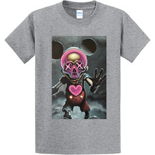 NEW Art Society x BELIDA MICKEY-Z GREY TEE SHIRT SMALL-4XLARGE MADE IN USA